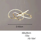 Ashild – Nordic Modern Geometric Line Dimmable LED Pendant Lamp for Sleek Interiors Monalume