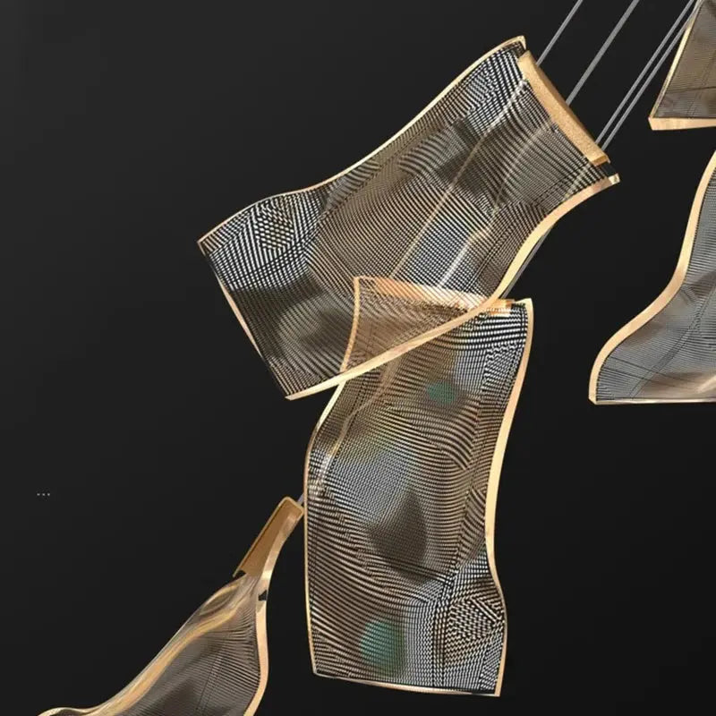 Caelia – Luxury Elegant Modern Dimmable LED Staircase Chandelier Lampasa.com