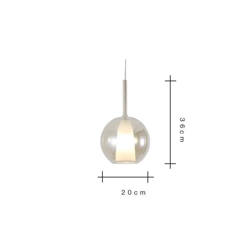 Odin – Luxury Elegant Glass Ball LED Pendant Lamp for Sophisticated Interiors Monalume