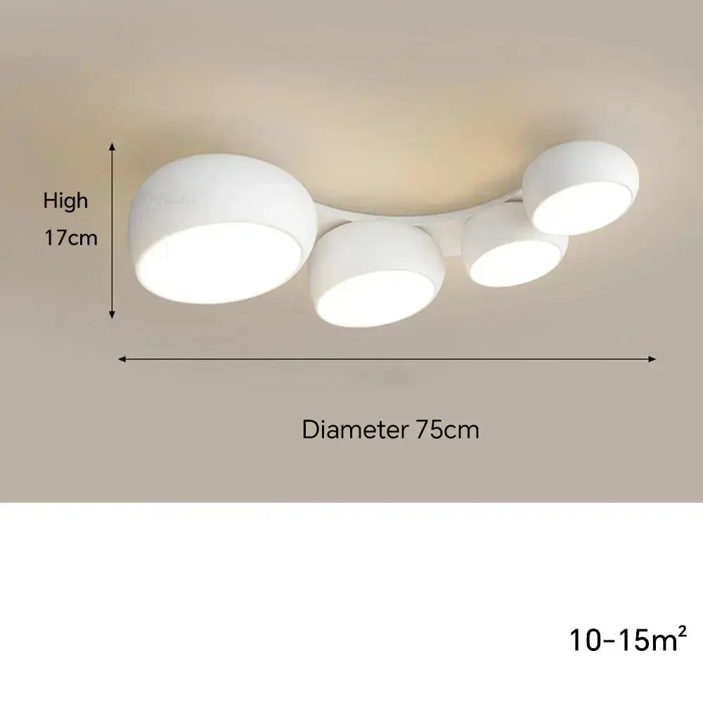 Lykke – Nordic Honeycomb Style LED Ceiling Lamp for Modern, Geometric Lighting Monalume