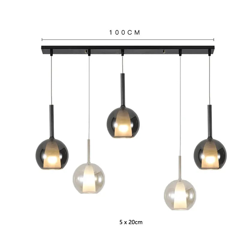 Odin – Luxury Elegant Glass Ball LED Pendant Lamp for Sophisticated Interiors Monalume