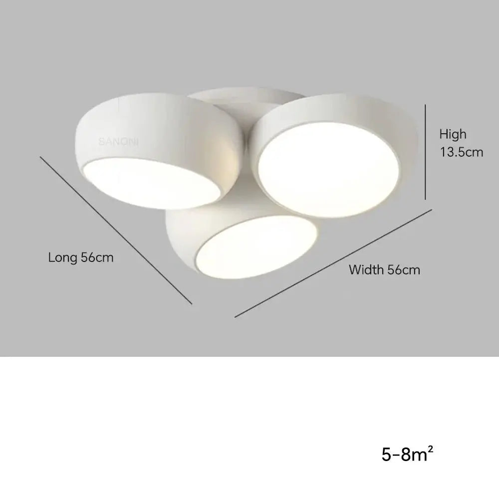 Lykke – Nordic Honeycomb Style LED Ceiling Lamp for Modern, Geometric Lighting Monalume