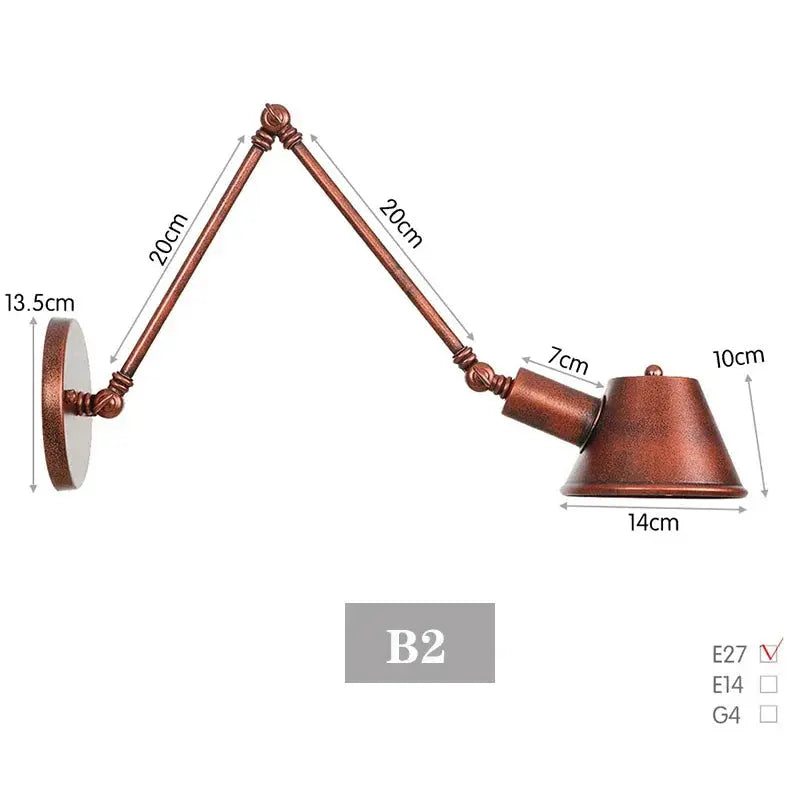 Branson – Modern Rustic LED Wall Light in Black Vintage Finish Lampasa.com