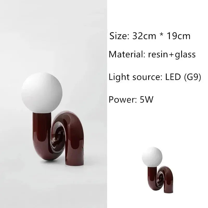 Emil – Nordic Postmodern LED Table Lamp for Stylish Modern Homes Monalume