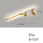 Jensen – Modern LED Ceiling Lamp with Adjustable Spotlights for Focused Lighting Monalume