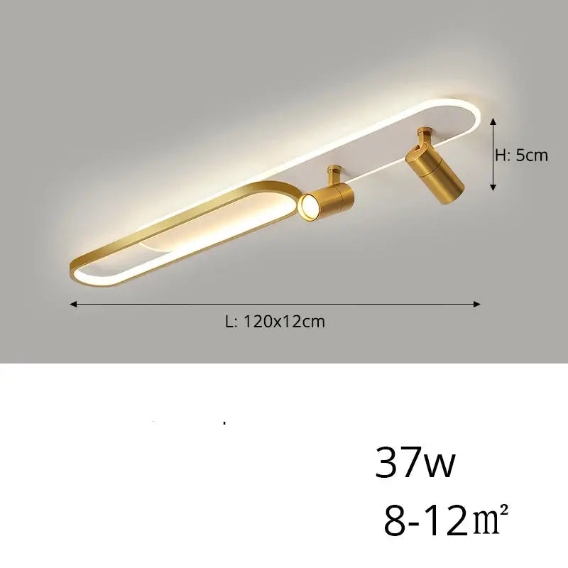 Jensen – Modern LED Ceiling Lamp with Adjustable Spotlights for Focused Lighting Monalume