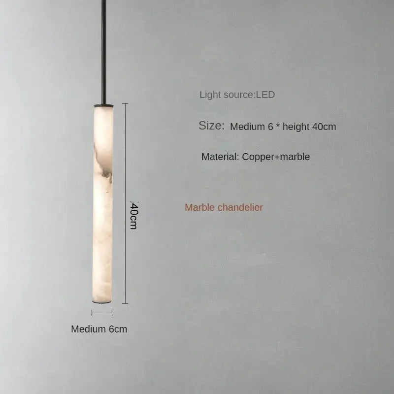 Aina – High-Quality Elegant Copper and Natural Marble LED Pendant Lamp for Luxury Interiors Monalume