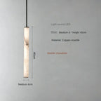 Aina – High-Quality Elegant Copper and Natural Marble LED Pendant Lamp for Luxury Interiors Monalume