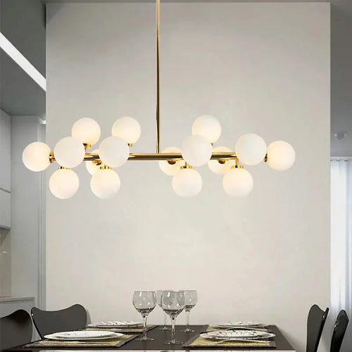 Asmund – Modern Glass Ball LED Pendant Light for Dining Tables and Bars Monalume.com