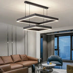 Zerel – Scandinavian Elegant Modern Square Dimmable LED Pendant Lamp Lampasa.com