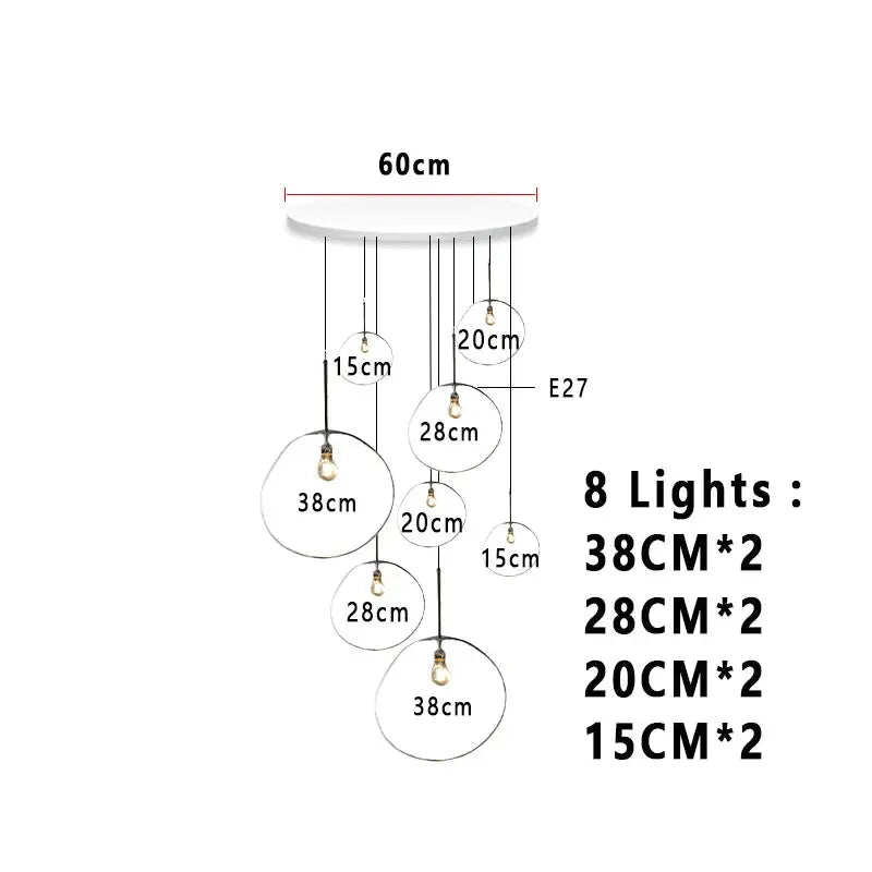 Elna – Modern Lava-Inspired Nordic LED PVC Ball Pendant Lamp for Bold, Stylish Lighting Monalume