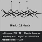 Thorsten – Modern Antler-Style Dimmable LED Pendant Monalume.com