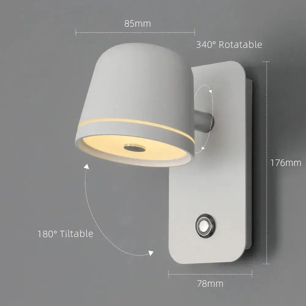 Egil – Rotatable Dimmable LED Wall Light for Adjustable Indoor Lighting Lampasa.com