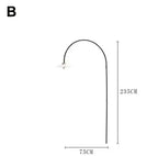 Zelda – Nordic Long-Pole Rotary Swing Arm LED Wall Lamp for Flexible Lighting Monalume
