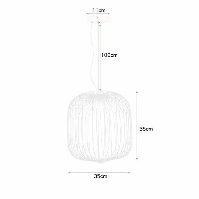 Dagmar – Designer Birdcage Dimmable Pendant Lamp for Unique, Stylish Lighting Monalume