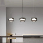 Haakon – Modern Smoked Glass LED Pendant Light for Dining Tables and Bars Monalume.com
