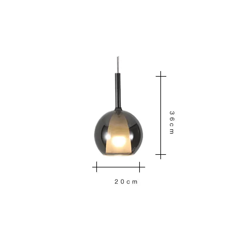 Odin – Luxury Elegant Glass Ball LED Pendant Lamp for Sophisticated Interiors Monalume