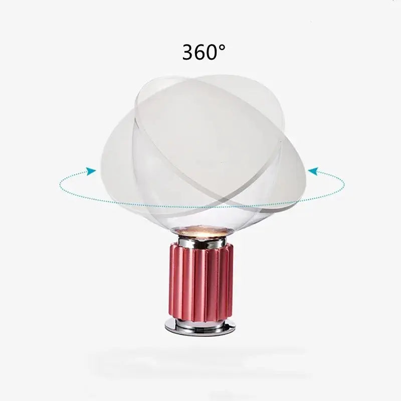 Halvard – Artistic Italian Glass LED Desk Lamp with Creative Design Monalume
