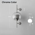 Sola – Modern Industrial LED Wall Light with Glass Shade Lampasa.com