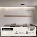 Einar (Walnut-Pine Edition) – Dimmable Wooden Sweep Sensor Smart LED Pendant Lamp for Modern Smart Homes Monalume