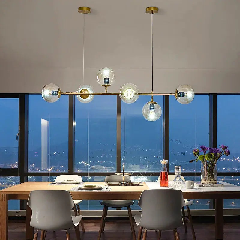 Iida – Scandinavian Glass LED Pendant Lamp for Clean, Elegant Lighting Monalume