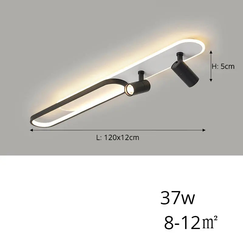Jensen – Modern LED Ceiling Lamp with Adjustable Spotlights for Focused Lighting Monalume