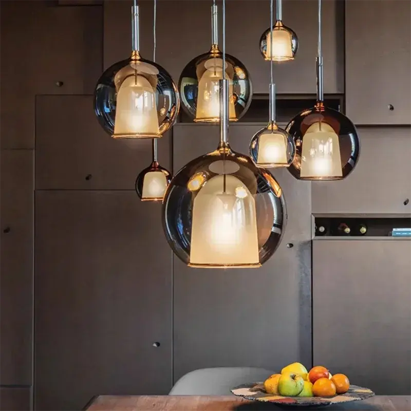 Odin – Luxury Elegant Glass Ball LED Pendant Lamp for Sophisticated Interiors Monalume