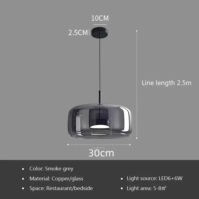 Hilda – Modern Luxury LED Glass Pendant Lamp for Elegant Interiors Monalume