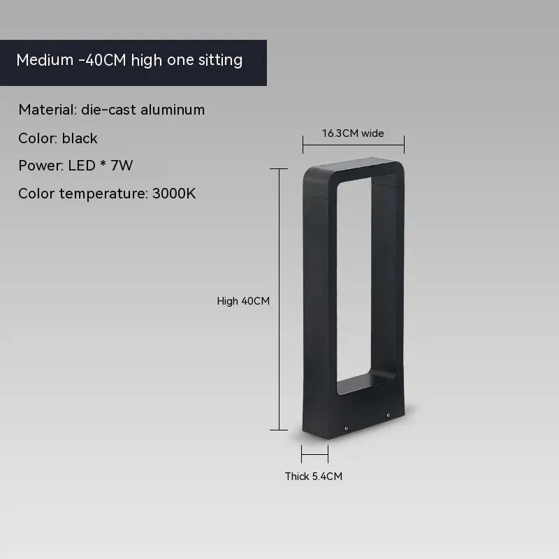 Modern Arch-Shaped IP65 Outdoor LED Floor Lamp for Stylish, Durable Lighting Monalume