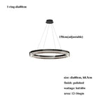 Espen – Modern Glass Circle Dimmable LED Pendant Lamp for Sleek Lighting Monalume