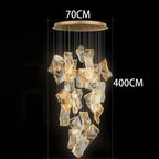 Caelia – Luxury Elegant Modern Dimmable LED Staircase Chandelier Lampasa.com