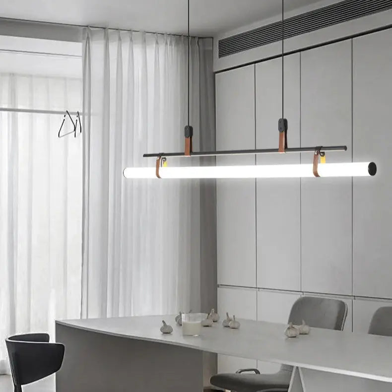 Nilsson – Dimmable Modern LED Pendant Light with Long Tube Design for Dining Tables and Bars Monalume.com