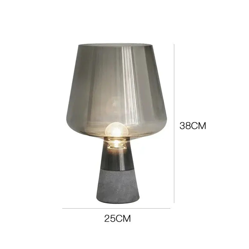Jens – Modern Italian Blown Glass LED Table Lamp with Sleek Design Monalume
