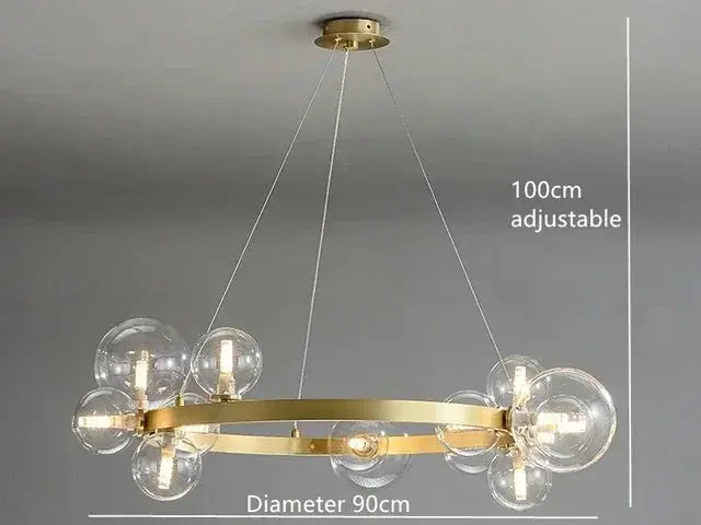 Sten - Modern Artistic Glass Ball LED Pendant Lamp Lampasa.com