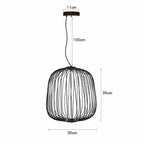 Dagmar – Designer Birdcage Dimmable Pendant Lamp for Unique, Stylish Lighting Monalume