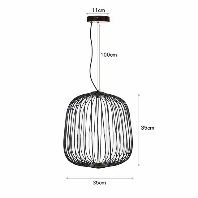 Dagmar – Designer Birdcage Dimmable Pendant Lamp for Unique, Stylish Lighting Monalume