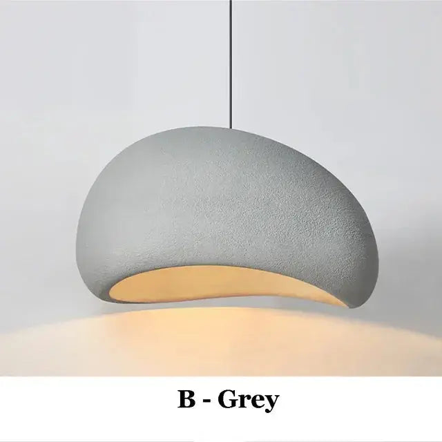 Mieko – Handmade Japanese Wabi-Sabi Pendant Lamp for Natural, Minimalist Decor Monalume