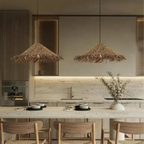Henrick – Handmade Rattan LED Pendant Light for Natural and Boho Interiors Monalume.com
