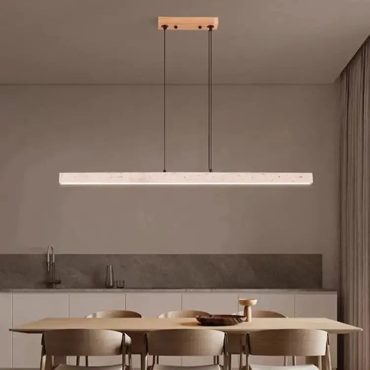 Arvid – Dimmable LED Pendant Light with Natural Stone Design for Modern Interiors Monalume.com