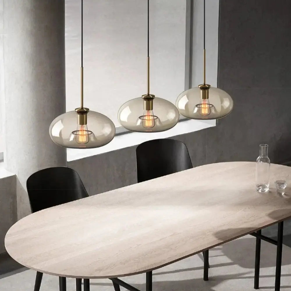 Mirla – Modern Glass LED Pendant Lamp for Sleek, Contemporary Lighting Monalume