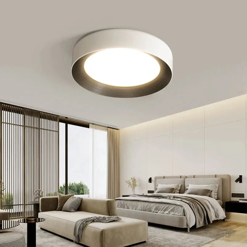 Sami – Elegant Scandinavian Circular LED Ceiling Lamp for Modern Interiors Monalume