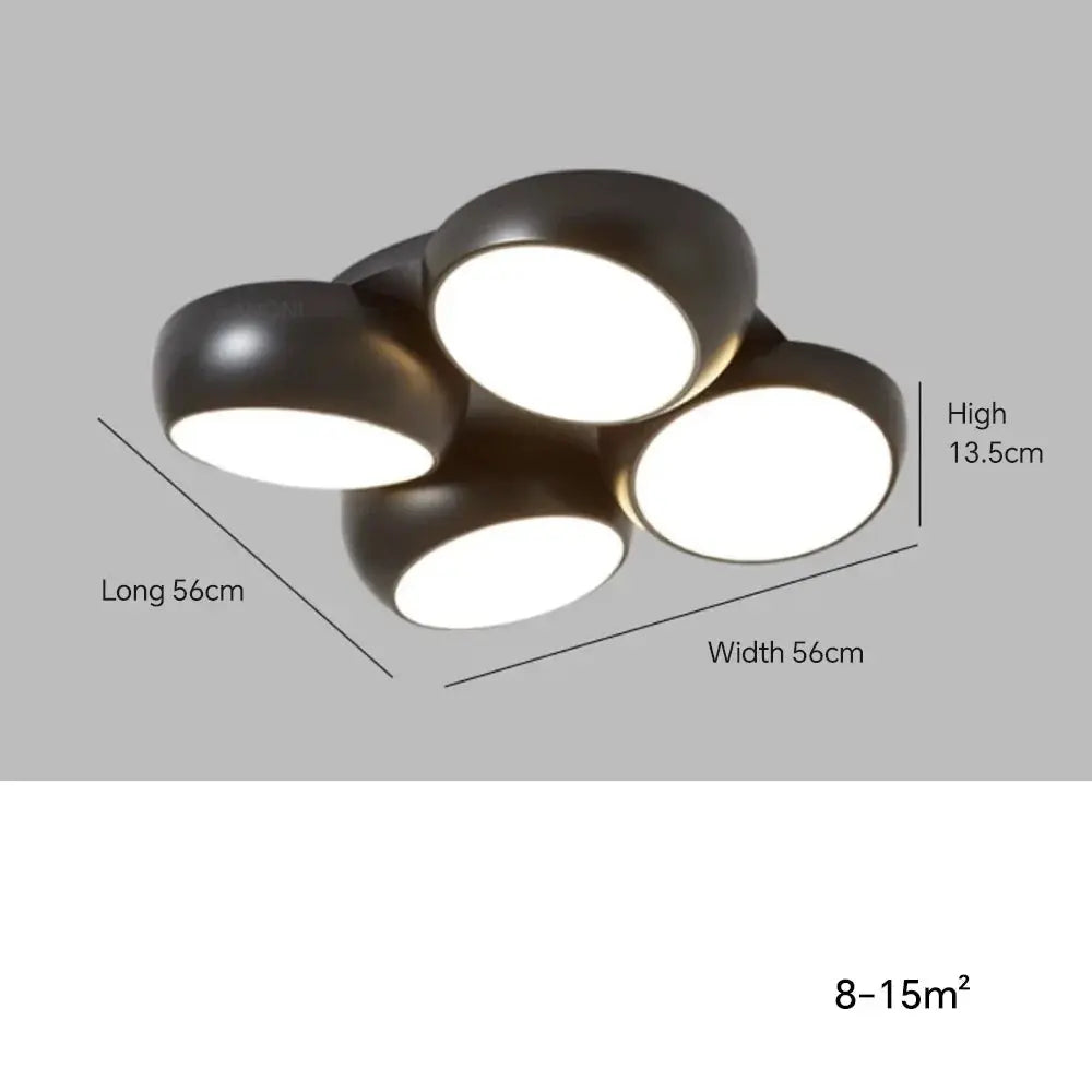 Lykke – Nordic Honeycomb Style LED Ceiling Lamp for Modern, Geometric Lighting Monalume