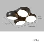 Lykke – Nordic Honeycomb Style LED Ceiling Lamp for Modern, Geometric Lighting Monalume
