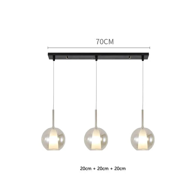 Odin – Luxury Elegant Glass Ball LED Pendant Lamp for Sophisticated Interiors Monalume