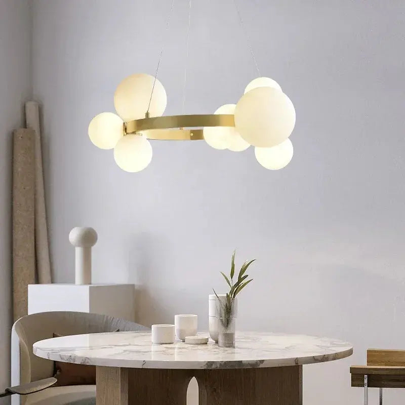 Sten - Modern Artistic Glass Ball LED Pendant Lamp Lampasa.com