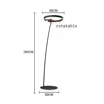 Alberte – Modern Luxury Dimmable LED Ring Floor Lamp Series Lampasa.com