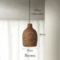 Satoko – Handmade Japanese Wabi-Sabi LED Pendant Light for Calm and Minimalist Interiors Monalume