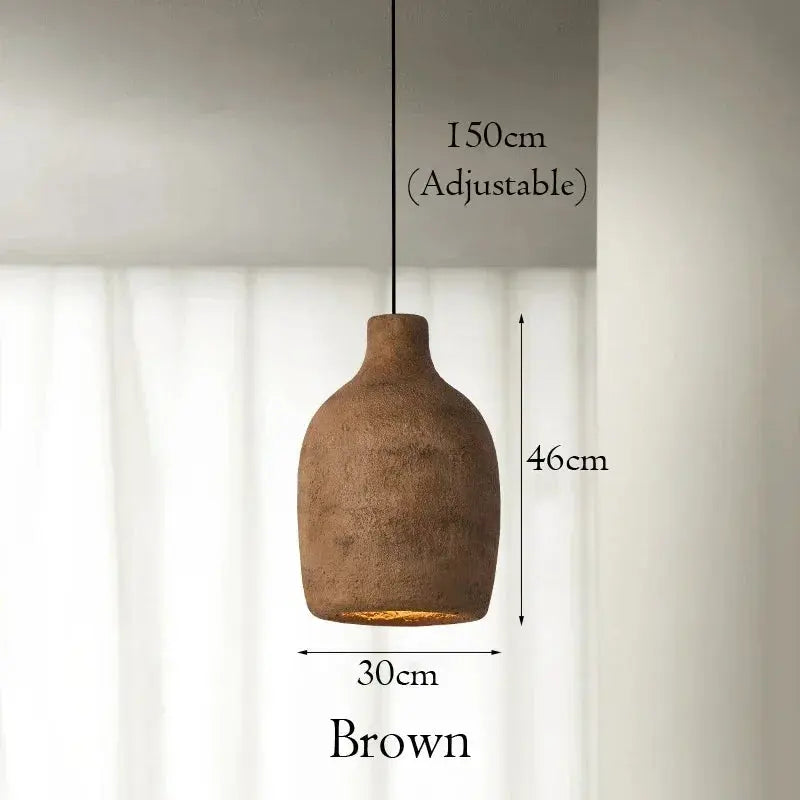 Satoko – Handmade Japanese Wabi-Sabi LED Pendant Light for Calm and Minimalist Interiors Monalume
