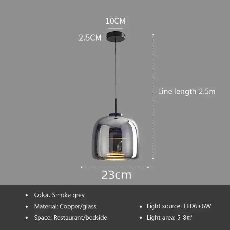 Hilda – Modern Luxury LED Glass Pendant Lamp for Elegant Interiors Monalume