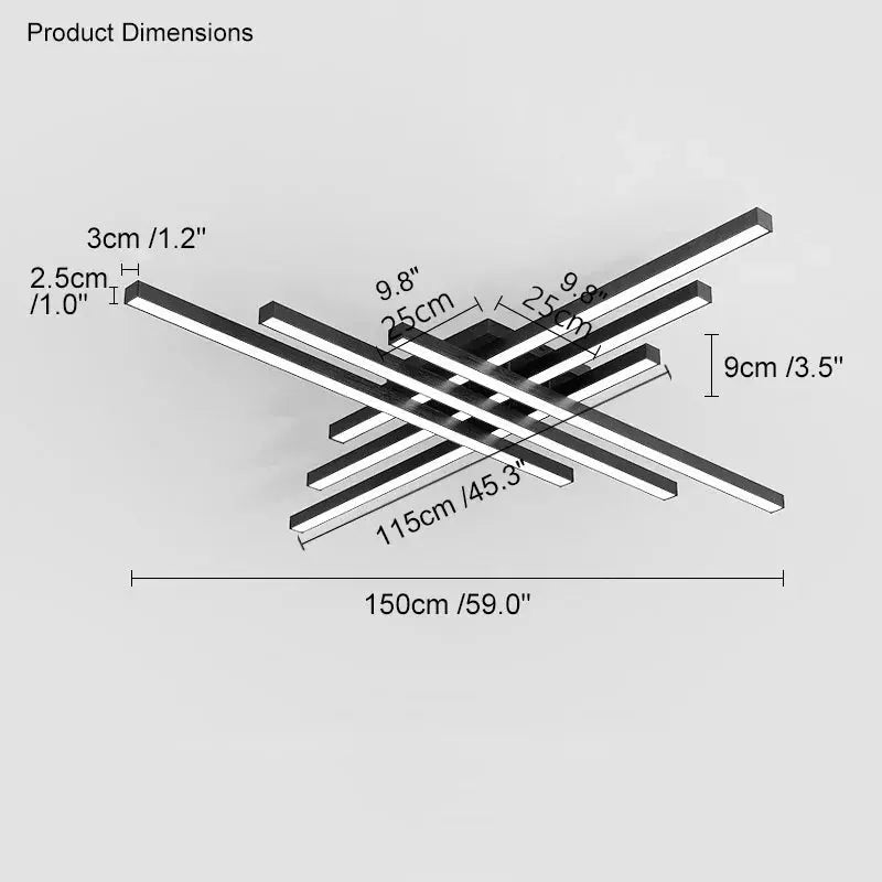 Fenro - Creative LED Strip Dimmable Ceiling Lamp Lampasa.com